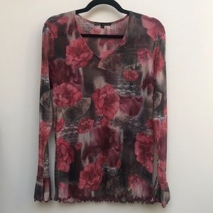 Therapy by Cheryl Taylor early 2000s floral blouse